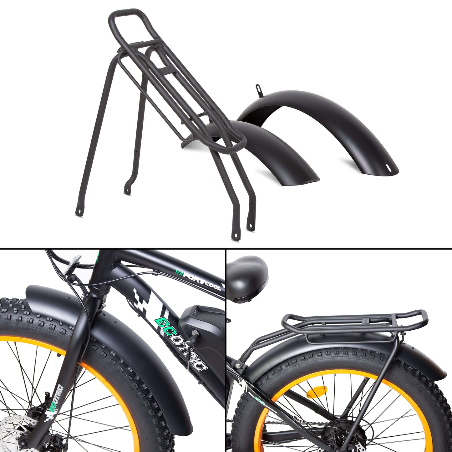 rear rack and fenders for 26inch fat beach snow bike and Rocket - 6